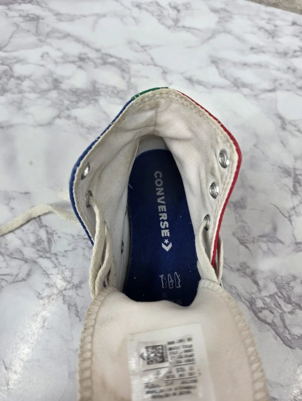 Converse Kids' High Top Sneakers Primary Colors Colorblock Red Blue Yellow Green